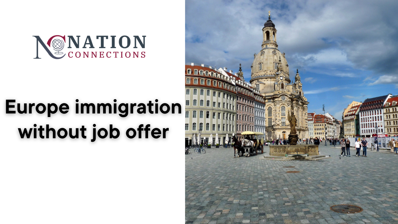 Europe immigration without job offer