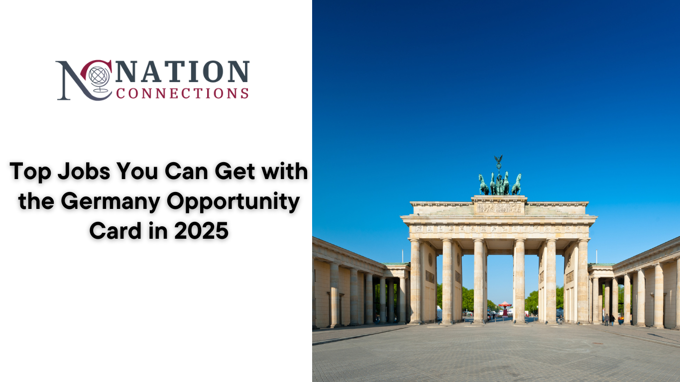 Discover the top jobs you can get with the Germany Opportunity Card in 2025. Explore high-demand careers in IT, healthcare, engineering, and more.
