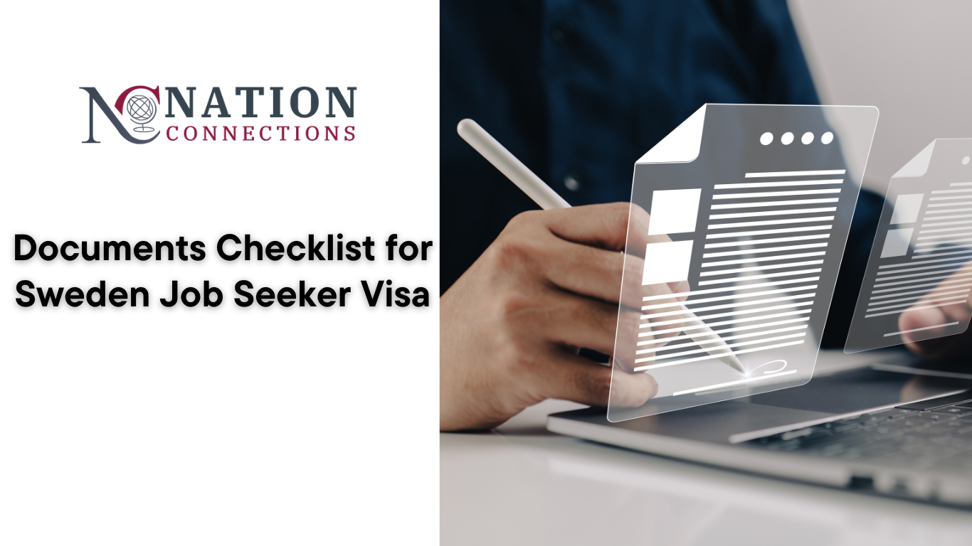 Documents Checklist for Sweden Job Seeker Visa