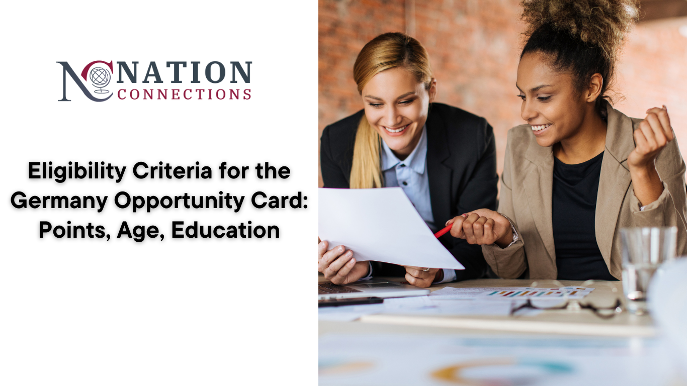 Eligibility Criteria for the Germany Opportunity Card: Points, Age, Education