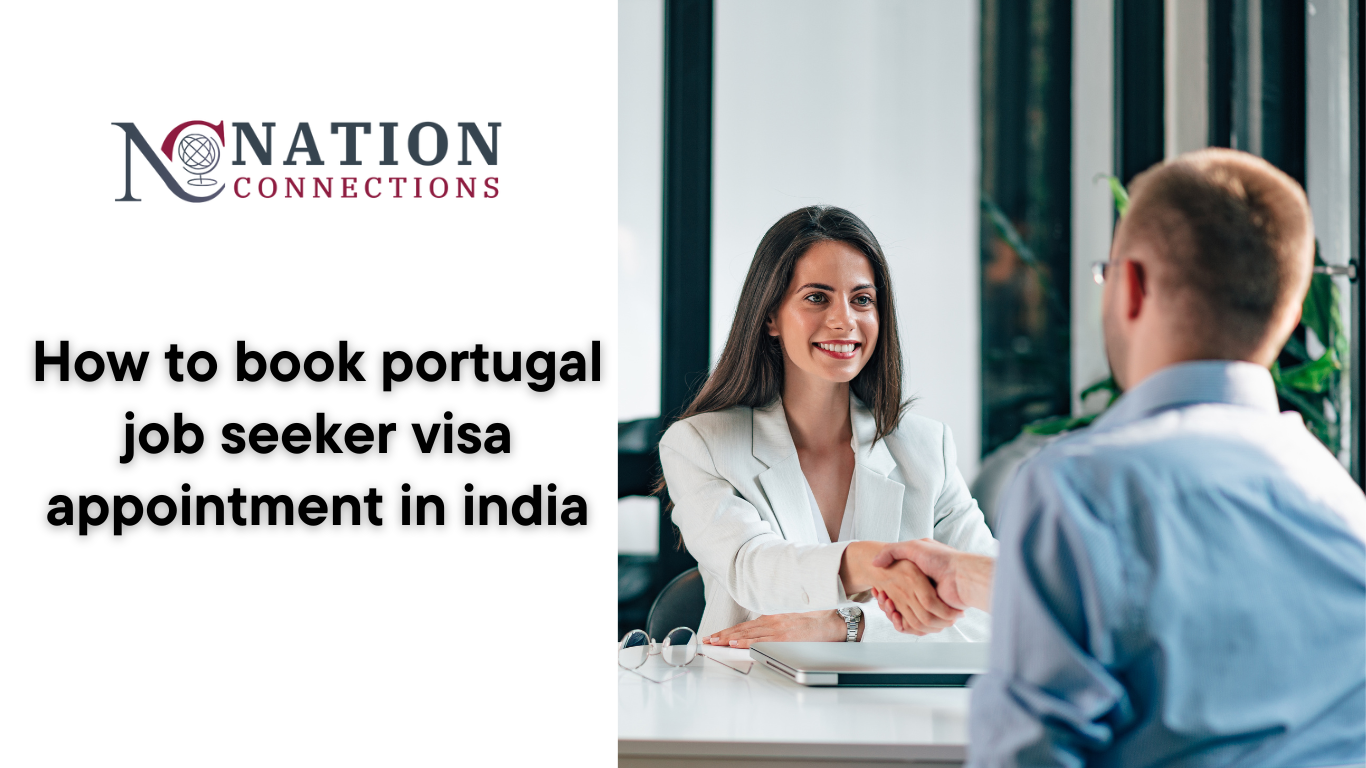 How to book portugal job seeker visa appointment in india