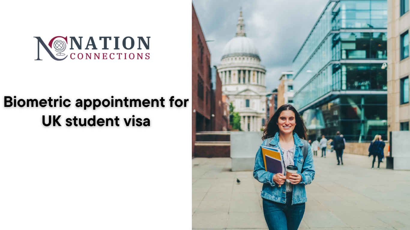 Biometric appointment for UK student visa