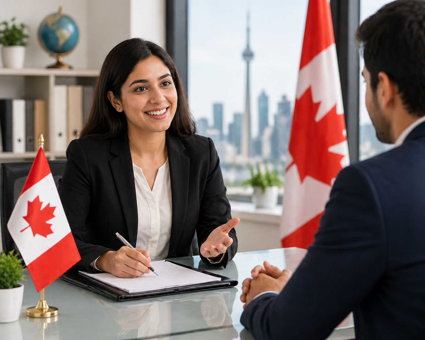 canada study visa processing time interview questions