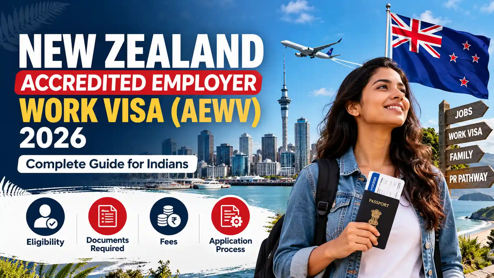 New Zealand Accredited Employer Work Visa (AEWV) 2026: Eligibility, Requirements, Fees & Application Process for Indians